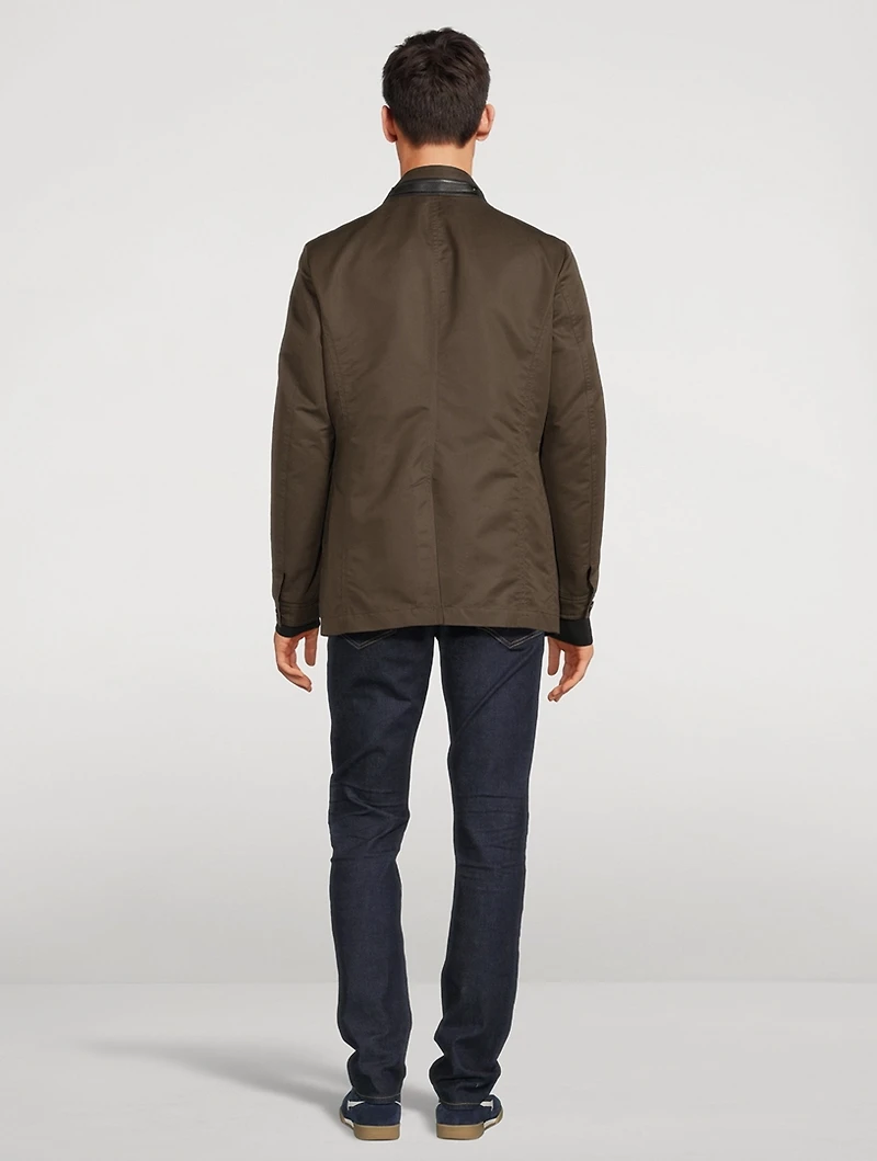 Technical Canvas Tailored Military Jacket