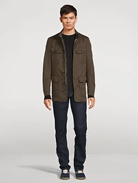 Technical Canvas Tailored Military Jacket