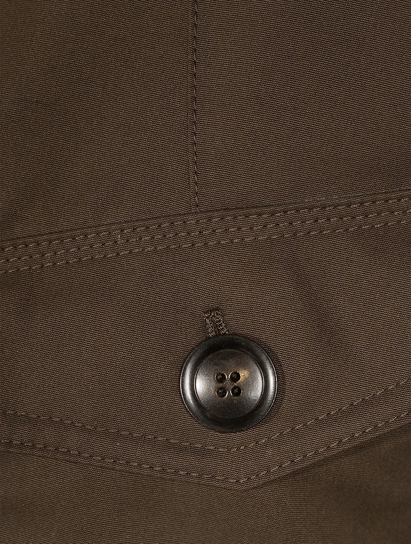 Technical Canvas Tailored Military Jacket