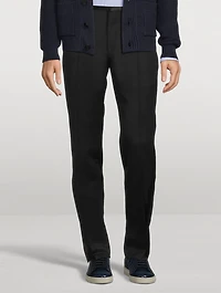 Wool Mohair Shelton Evening Pants