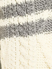 Aran Cable-Knit Wool Sweater