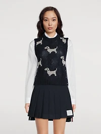 Hector Jacquard Wool And Mohair Sweater Vest