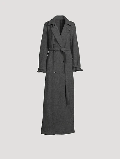 Renwicks Belted Wool Trench Coat