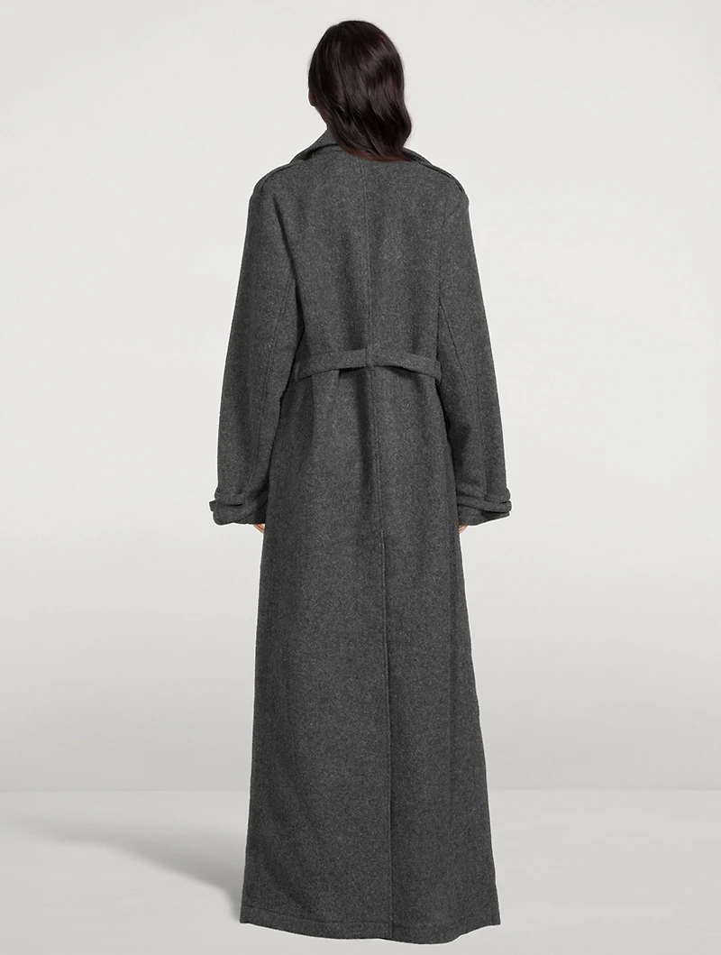 Renwicks Belted Wool Trench Coat