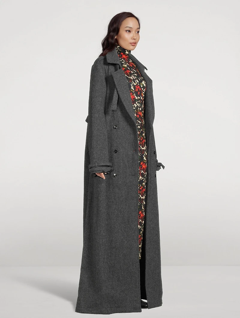 Renwicks Belted Wool Trench Coat
