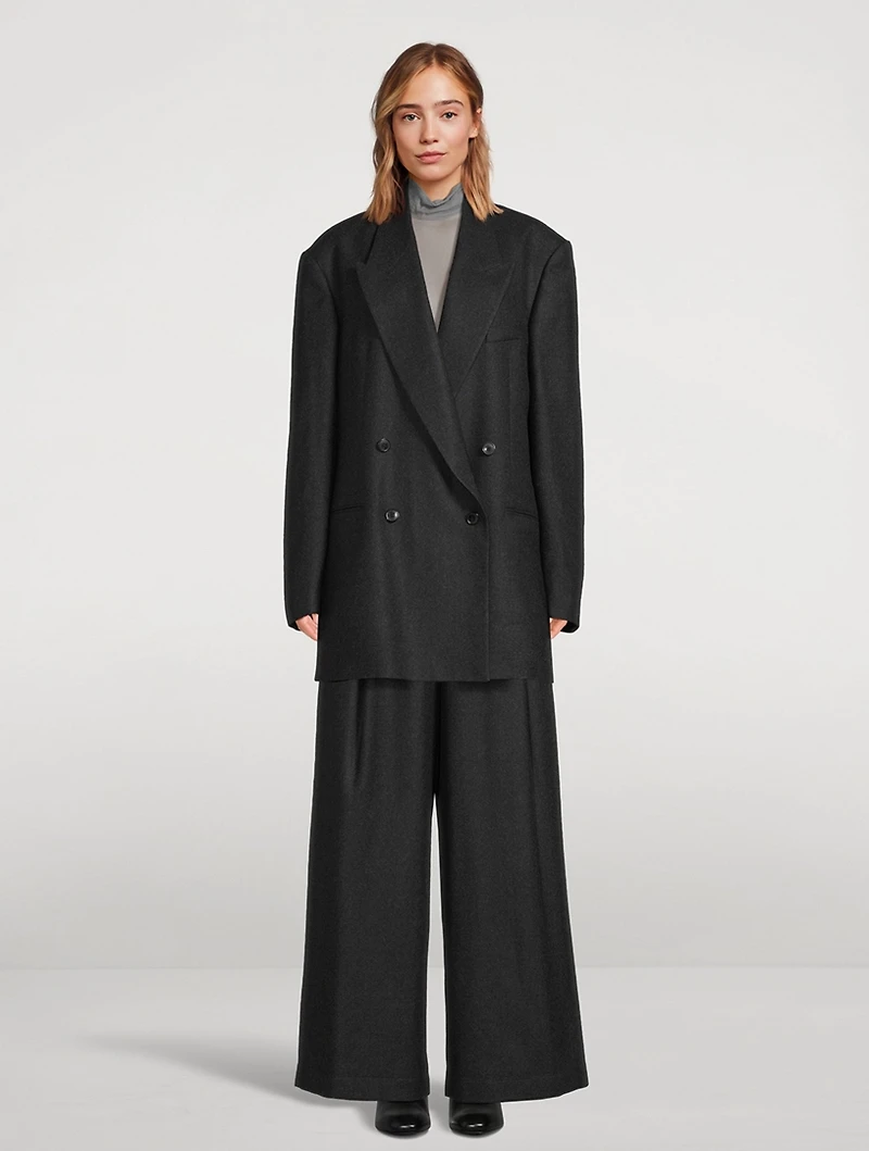 Bliss Double-Breasted Wool Blazer