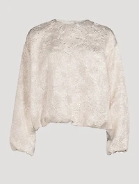 Capo Jacquard Blouson Top