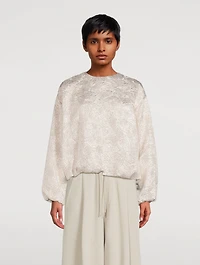 Capo Jacquard Blouson Top