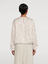 Capo Jacquard Blouson Top