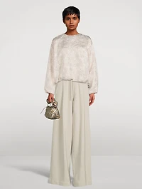 Capo Jacquard Blouson Top