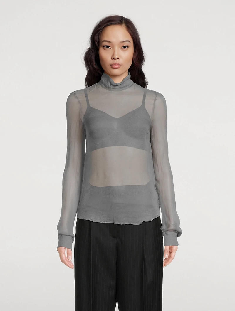 Conis Sheer Silk Blouse