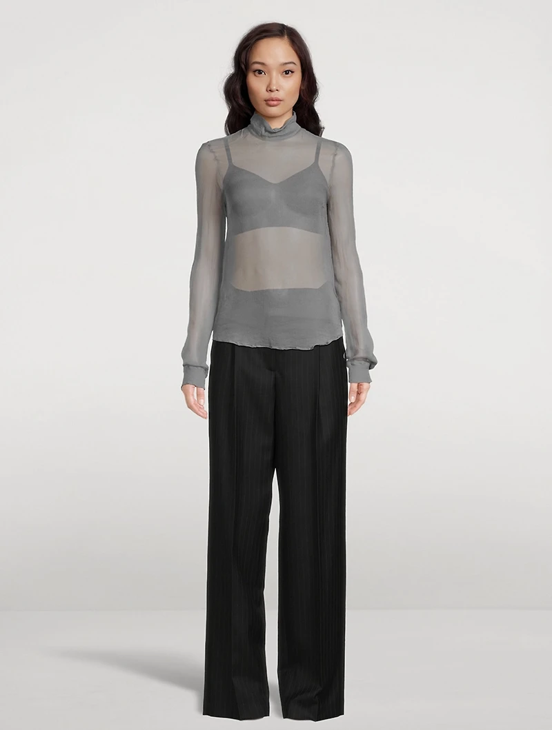 Conis Sheer Silk Blouse