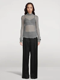 Conis Sheer Silk Blouse