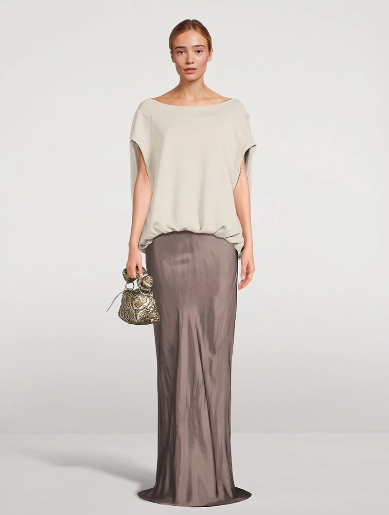 Sati Bias-Cut Maxi Skirt