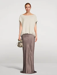 Sati Bias-Cut Maxi Skirt
