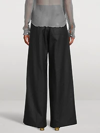 Pila Wide-Leg Wool Trousers