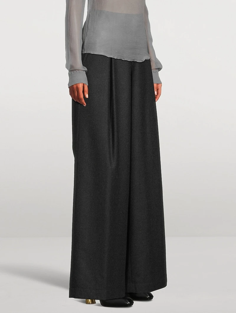Pila Wide-Leg Wool Trousers