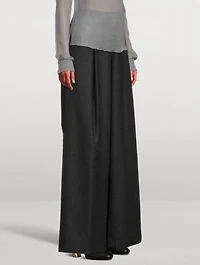 Pila Wide-Leg Wool Trousers