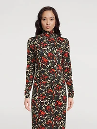 Hosk Turtleneck Floral Print