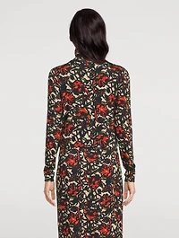 Hosk Turtleneck Floral Print