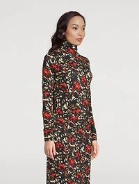 Hosk Turtleneck Floral Print