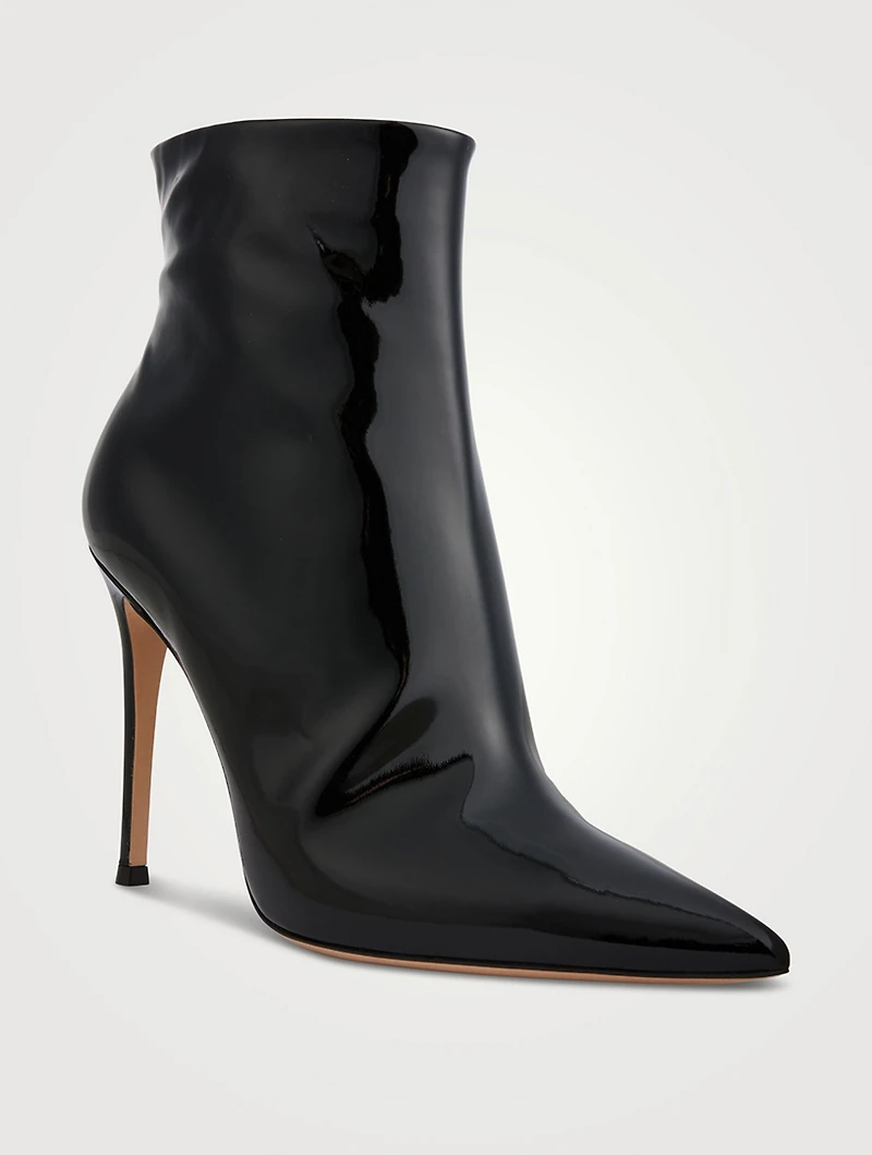 Avril Patent Leather Booties