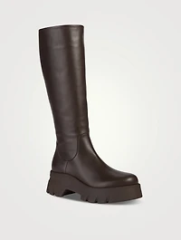 Montey Leather Knee-High Boots