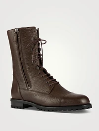Lugata Leather Combat Boots