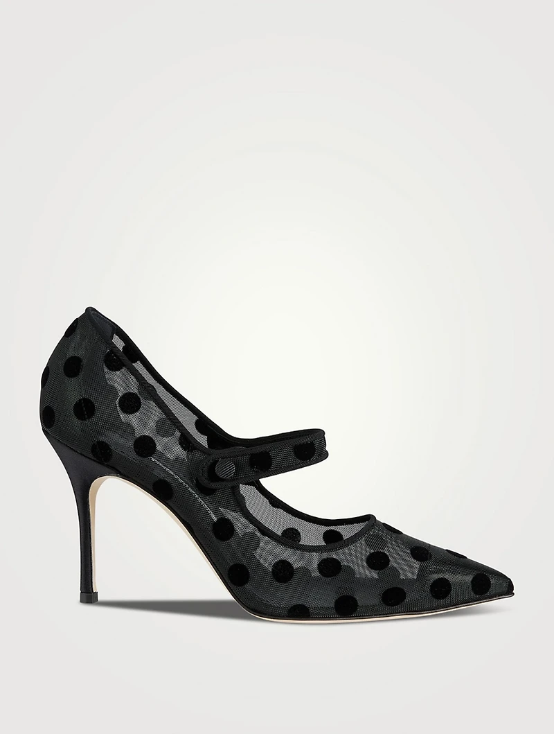 Camparimesh Mary Jane Pumps