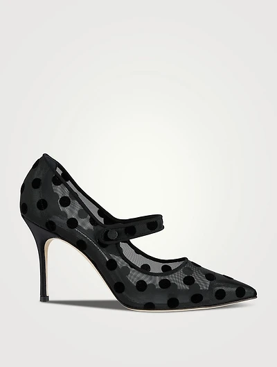 Camparimesh Mary Jane Pumps