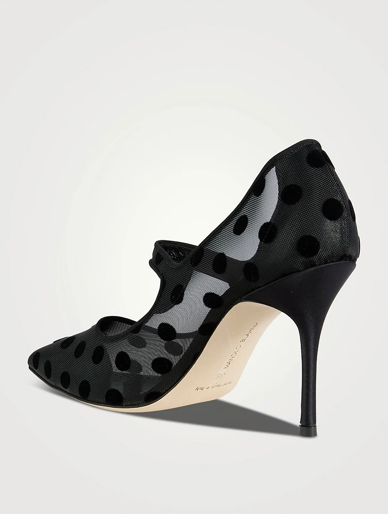 Camparimesh Mary Jane Pumps
