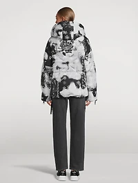 Puff Khris Velour Down Jacket In Bandana Print