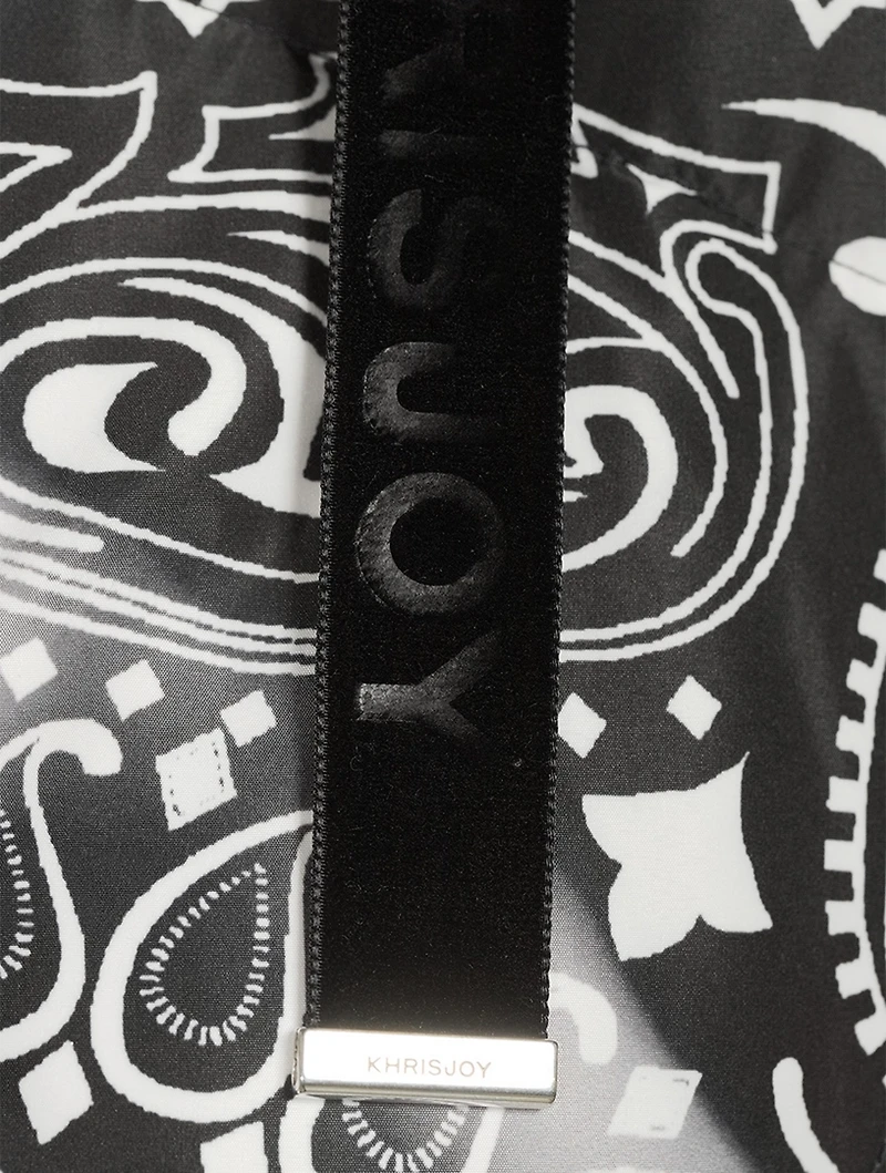 Puff Khris Velour Down Jacket In Bandana Print