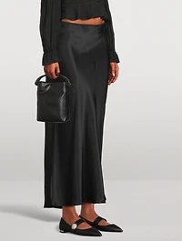 Macaron Leather Mary Jane Ballet Flats