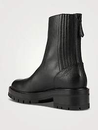 Saint Honore Leather Combat Boots