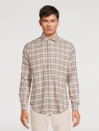 Dandy Cotton Shirt Check Print