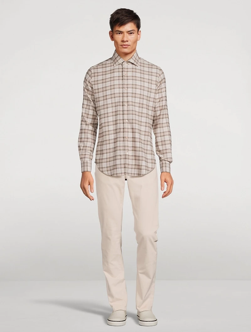 Dandy Cotton Shirt Check Print