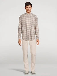 Dandy Cotton Shirt Check Print