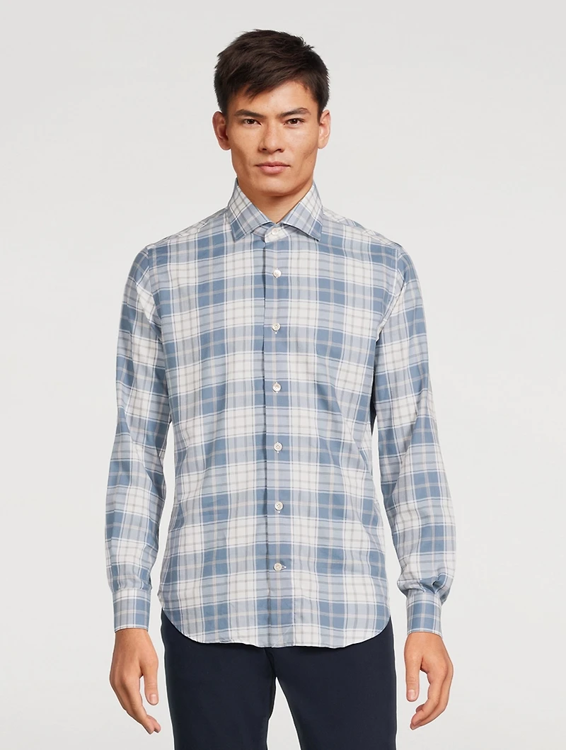 Dandy Cotton Shirt Tartan Print