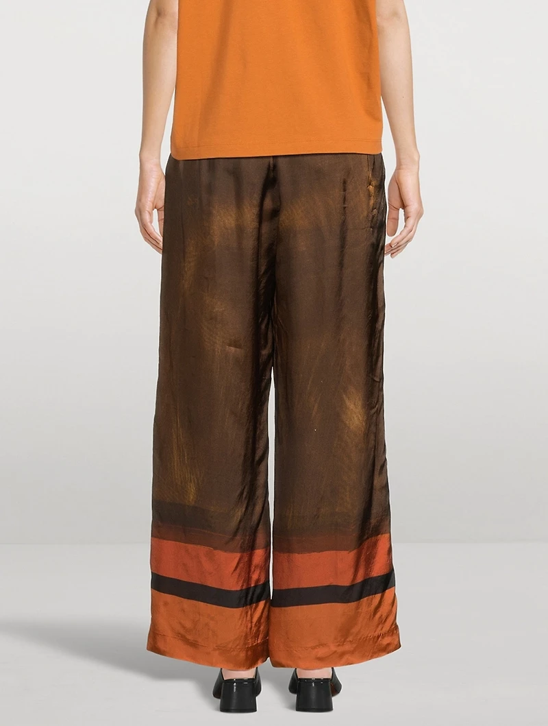 Puvis Printed Wide-Leg Trousers