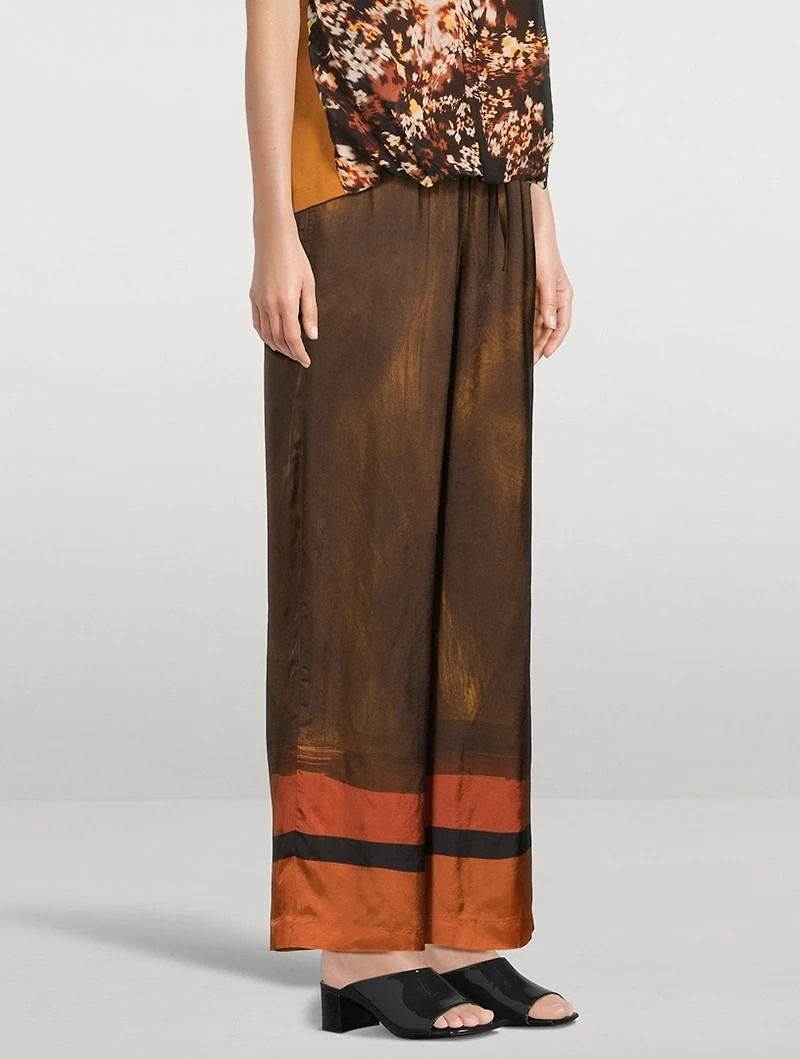 Puvis Printed Wide-Leg Trousers