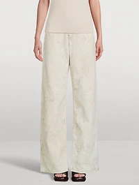 Peyton Wide-Leg Jeans Floral Print