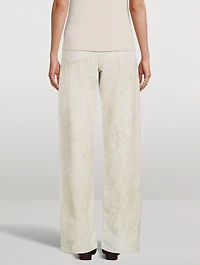Peyton Wide-Leg Jeans Floral Print