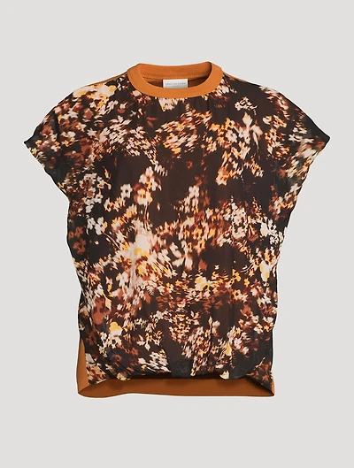 Hernet Cotton-Blend Printed T-Shirt