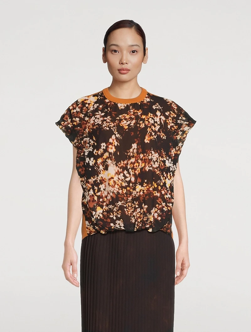 Hernet Cotton-Blend Printed T-Shirt