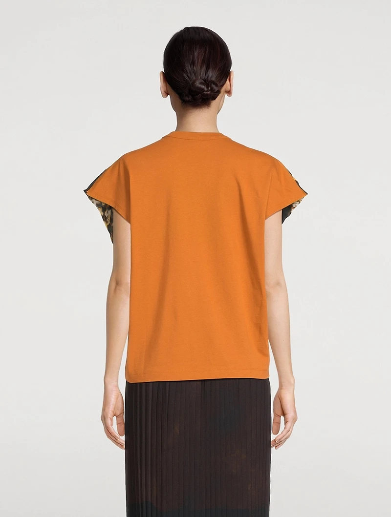 Hernet Cotton-Blend Printed T-Shirt