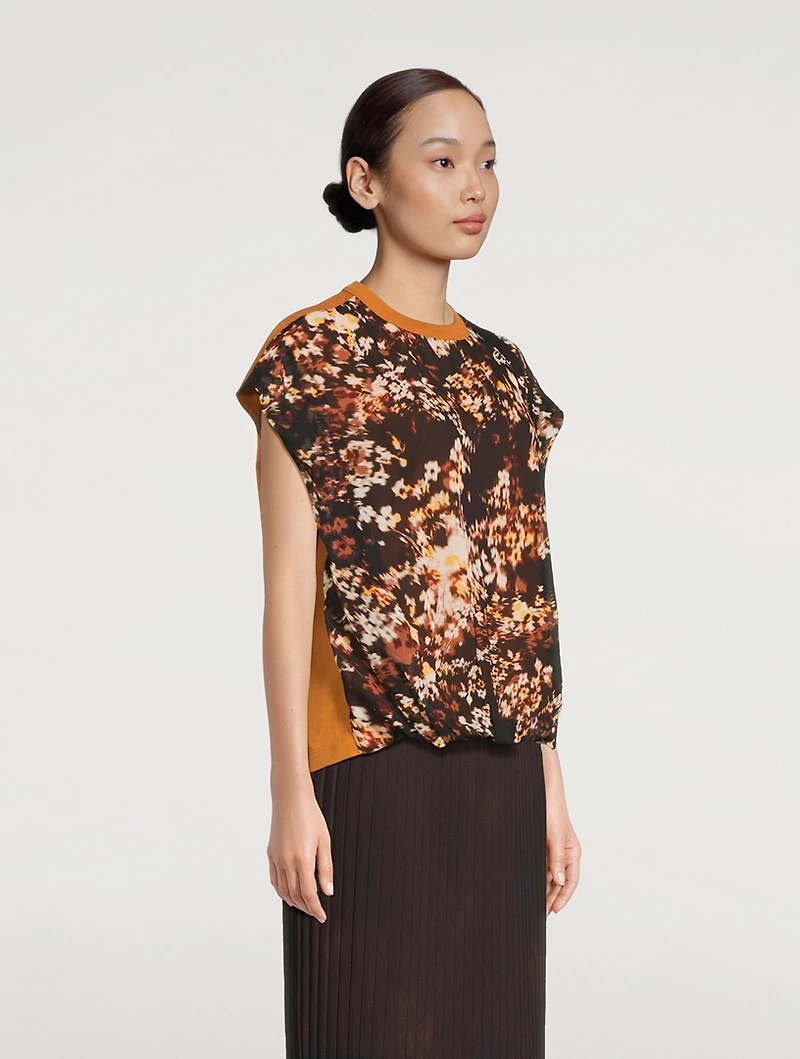 Hernet Cotton-Blend Printed T-Shirt