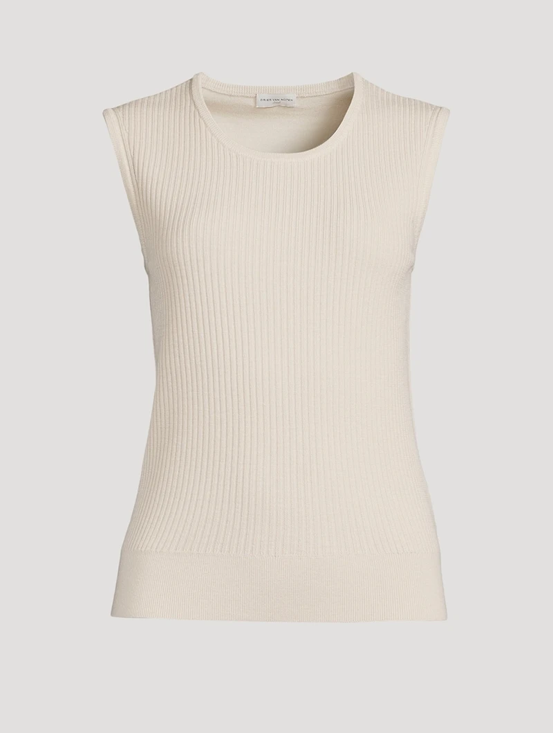 Toinette Wool Ribbed Top