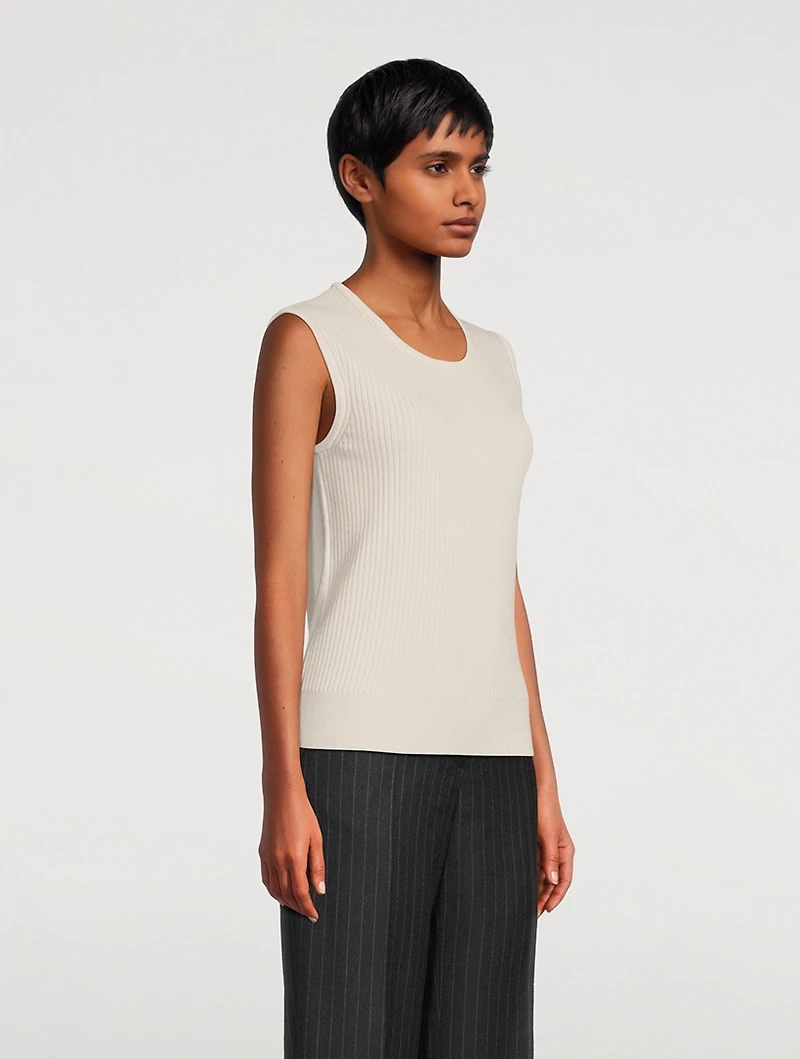 Toinette Wool Ribbed Top