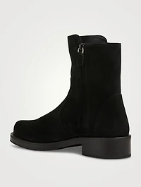 Bold Suede Ankle Boots